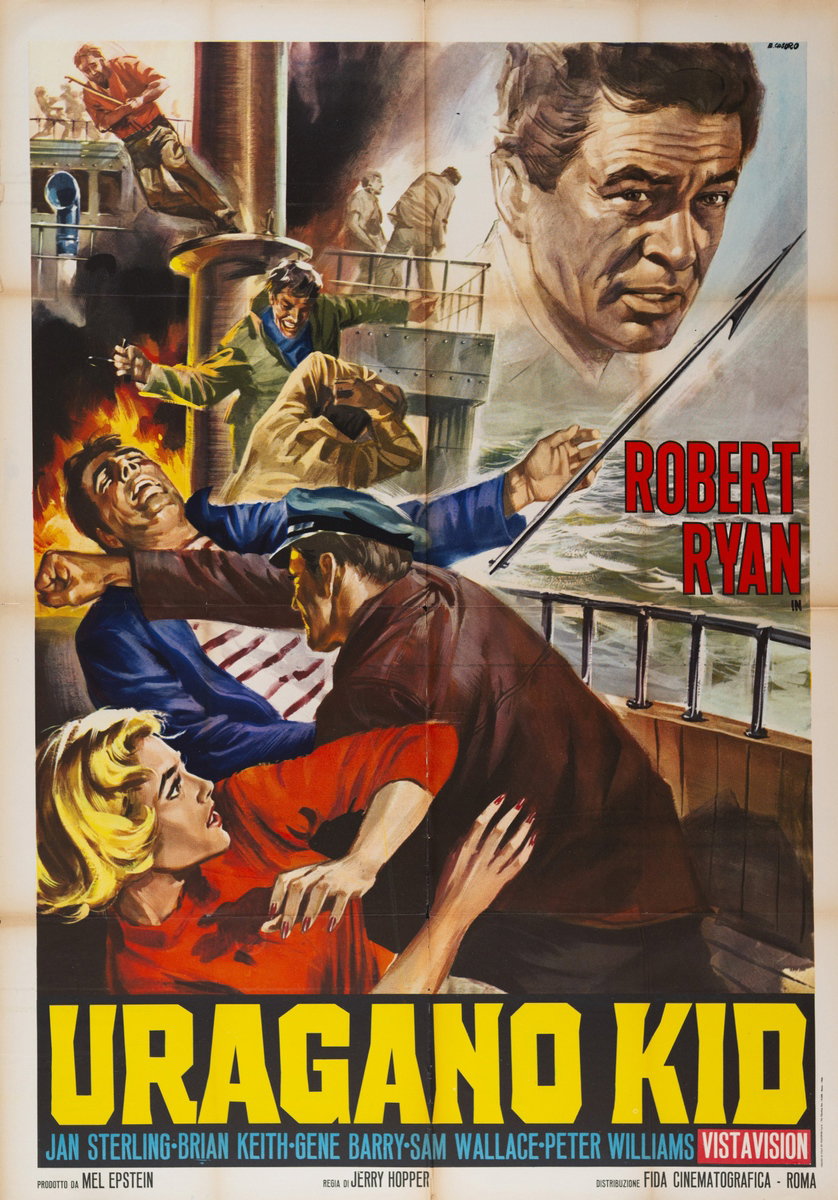 Manifesto 3 per il film Nei mari dell'Alaska (1954), dipinto da Renato Casaro (Renè)