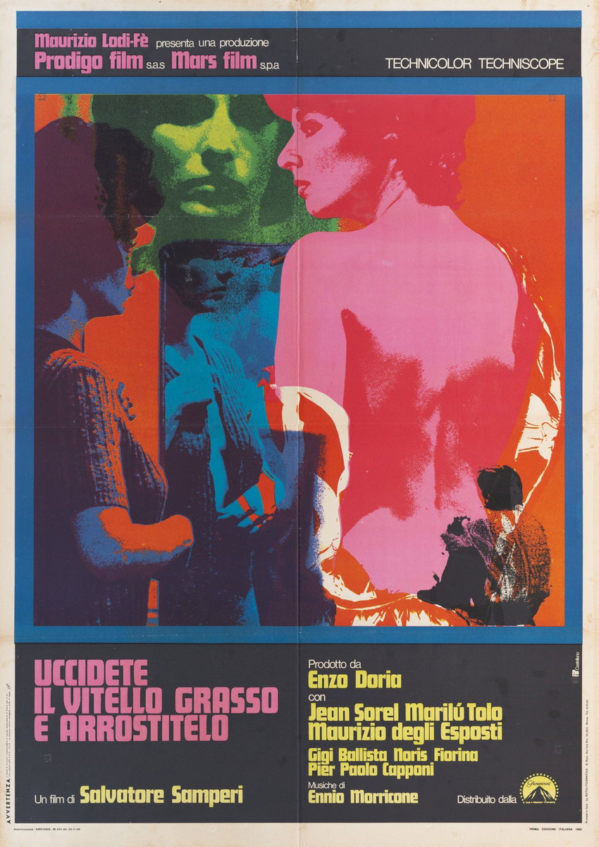 Manifesto 2 per il film Uccidete il vitello grasso e arrostitelo (1970)