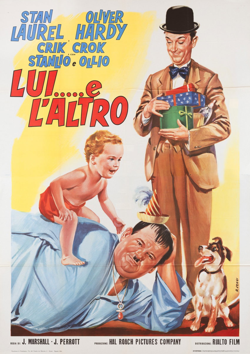 Poster 2 for the film Thoroughly Married - Twice Two (1933), painted by Renzo Cenci