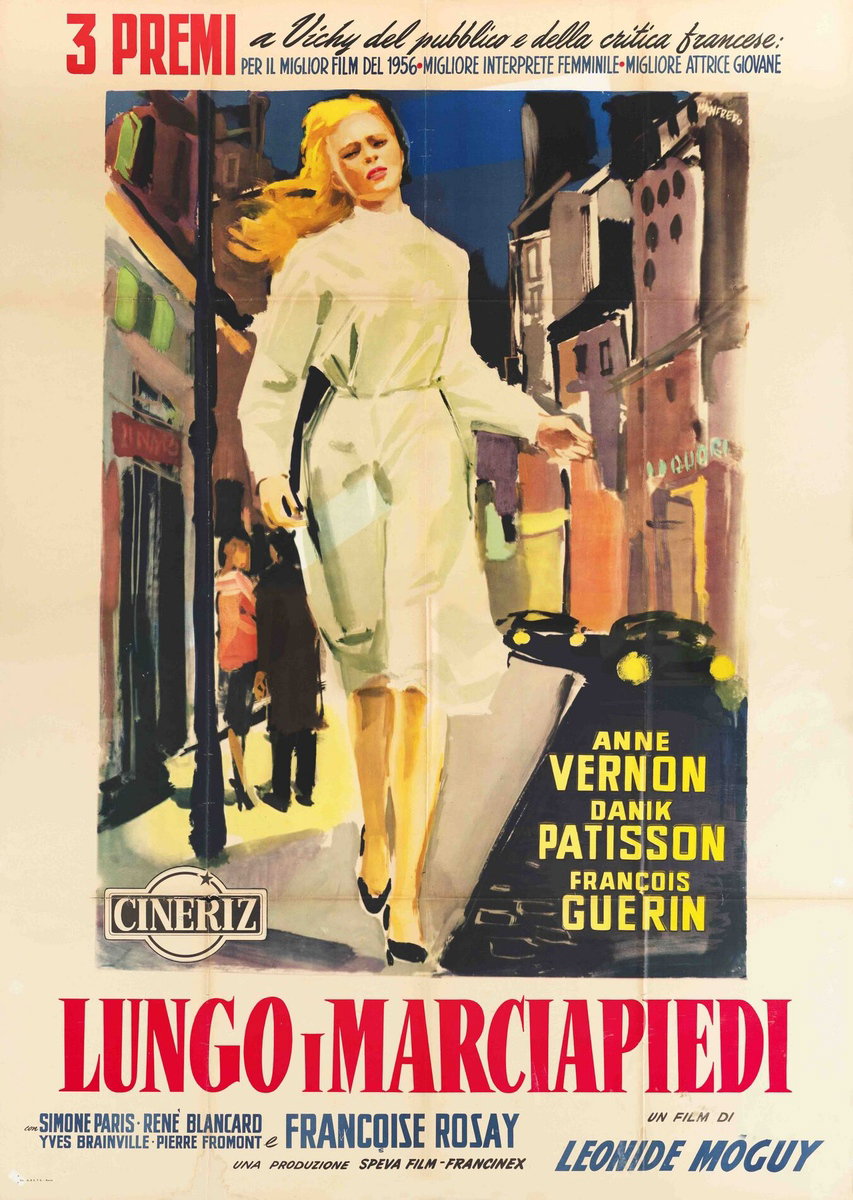 Poster 2 for the film Diary of a Bad Girl (1956), painted by Acerbo Manfredo