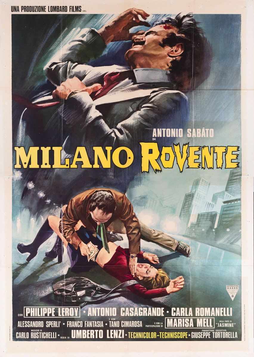 Manifesto 2 per il film Milano Rovente (1973)
