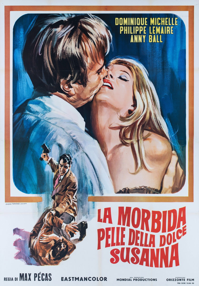 Poster 2 for the film The Night of the Outrages (1968), painted by Mario Piovano