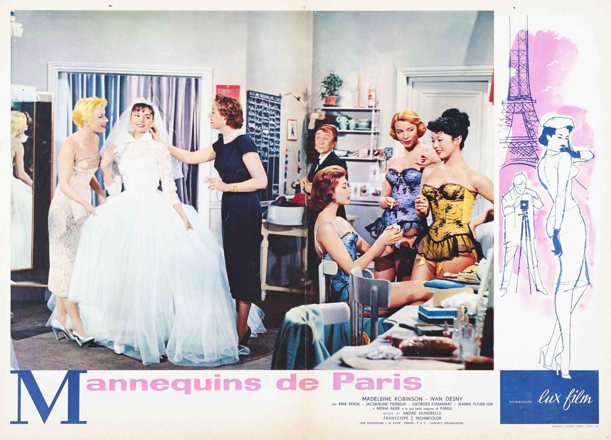 Lobby Card 2 for the film Mannequins of Paris (1956)