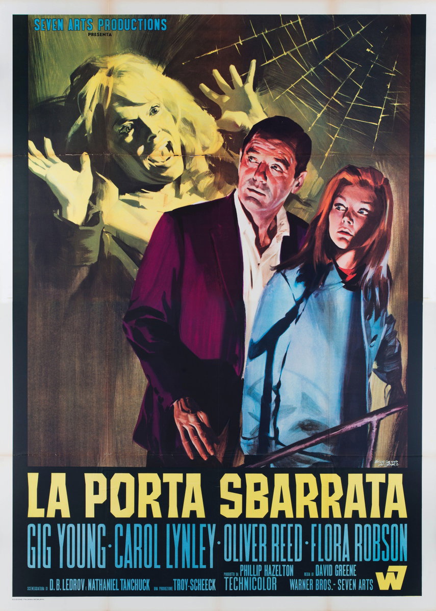 Poster 2 for the film The Shuttered Room (1967), painted by Giuliano Nistri