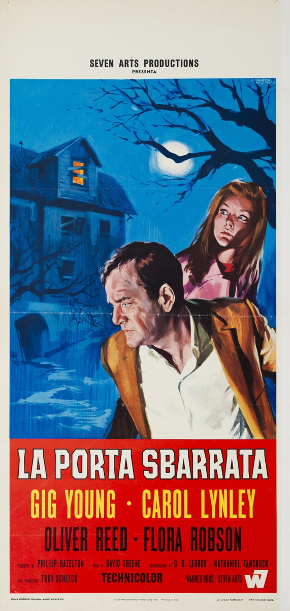 Locandina 2 for the film The Shuttered Room (1967), painted by Giuliano Nistri