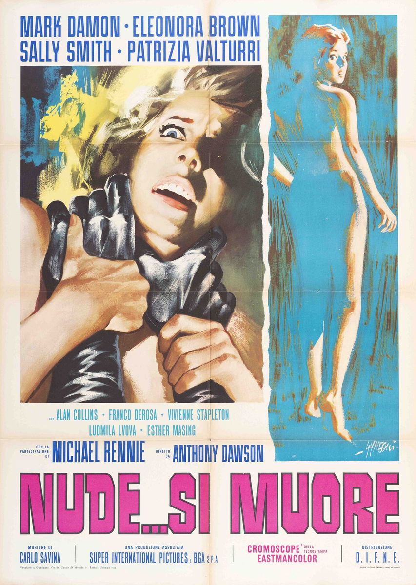 Nude... si muore - Manifesto 1