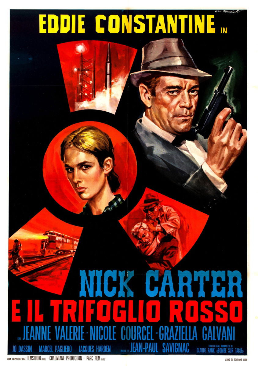 Nick Carter e il trifoglio rosso - Manifesto 1