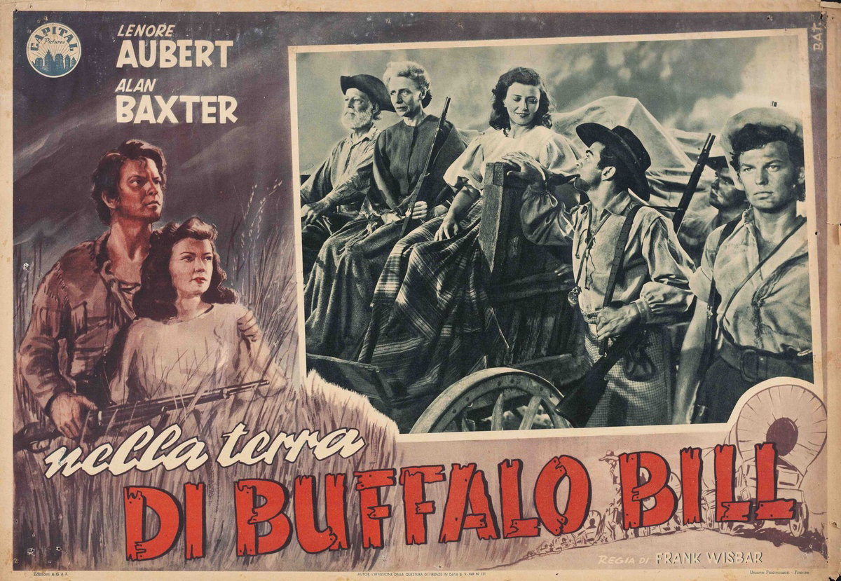 Lobby Card 2 for the film The Prairie (1947), painted by Bat