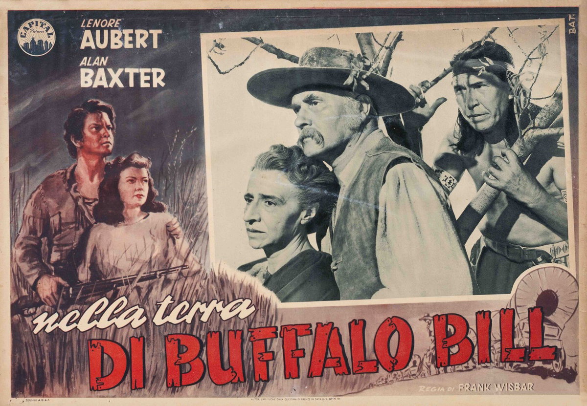 Lobby Card 3 for the film The Prairie (1947), painted by Bat