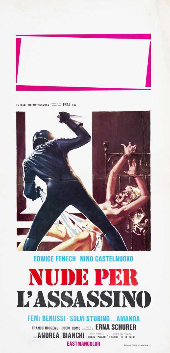 Strip Nude for Your Killer - Lobby Card 1