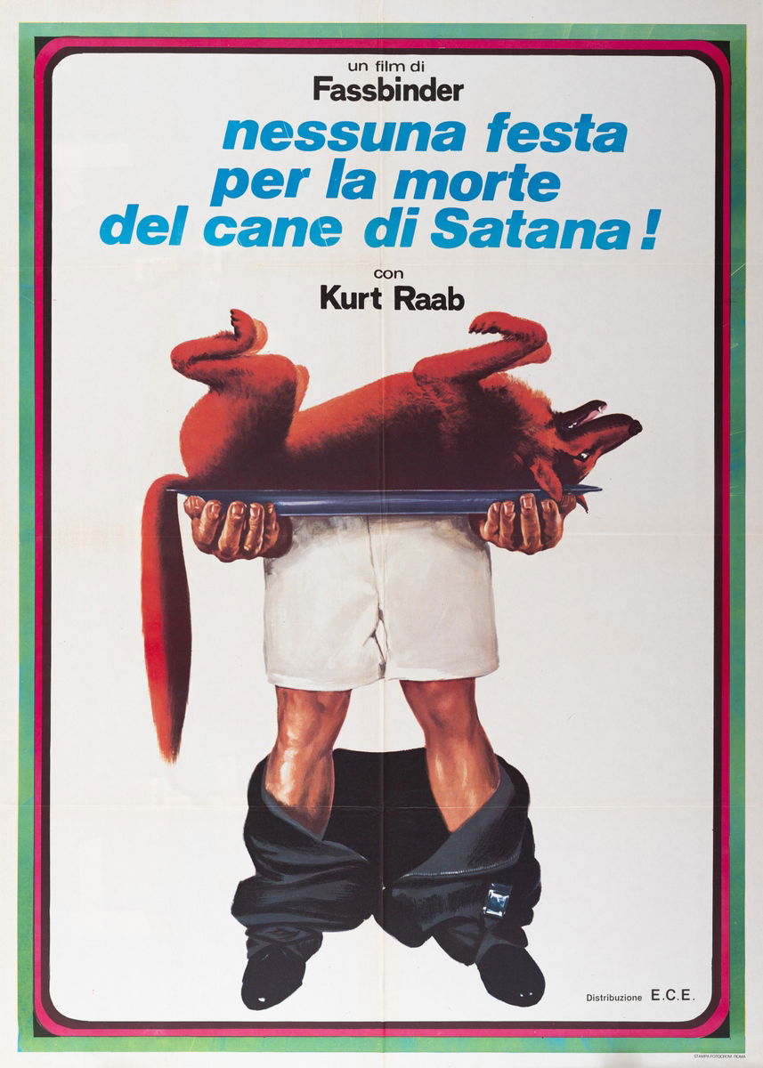 Nessuna festa per la morte del cane di Satana - Manifesto 1