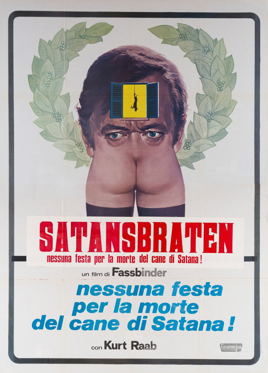 Manifesto 2 per il film Nessuna festa per la morte del cane di Satana (1976)