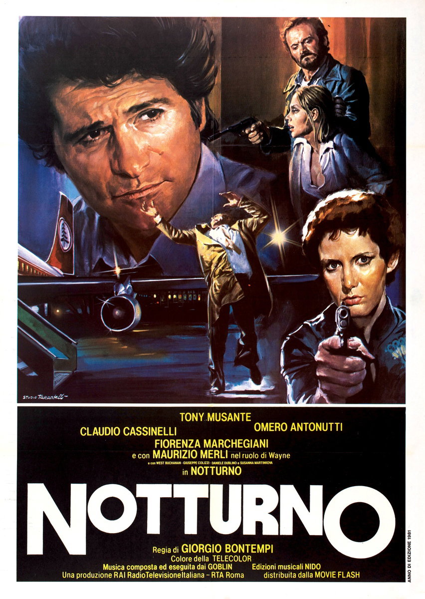 Manifesto 2 per il film Notturno (1983), dipinto da Ezio Tarantelli