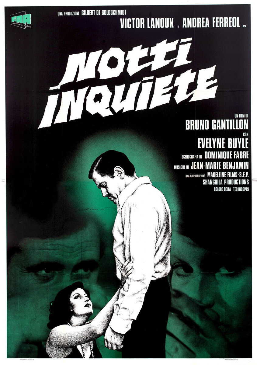 Manifesto 2 per il film Notti inquiete (1977)