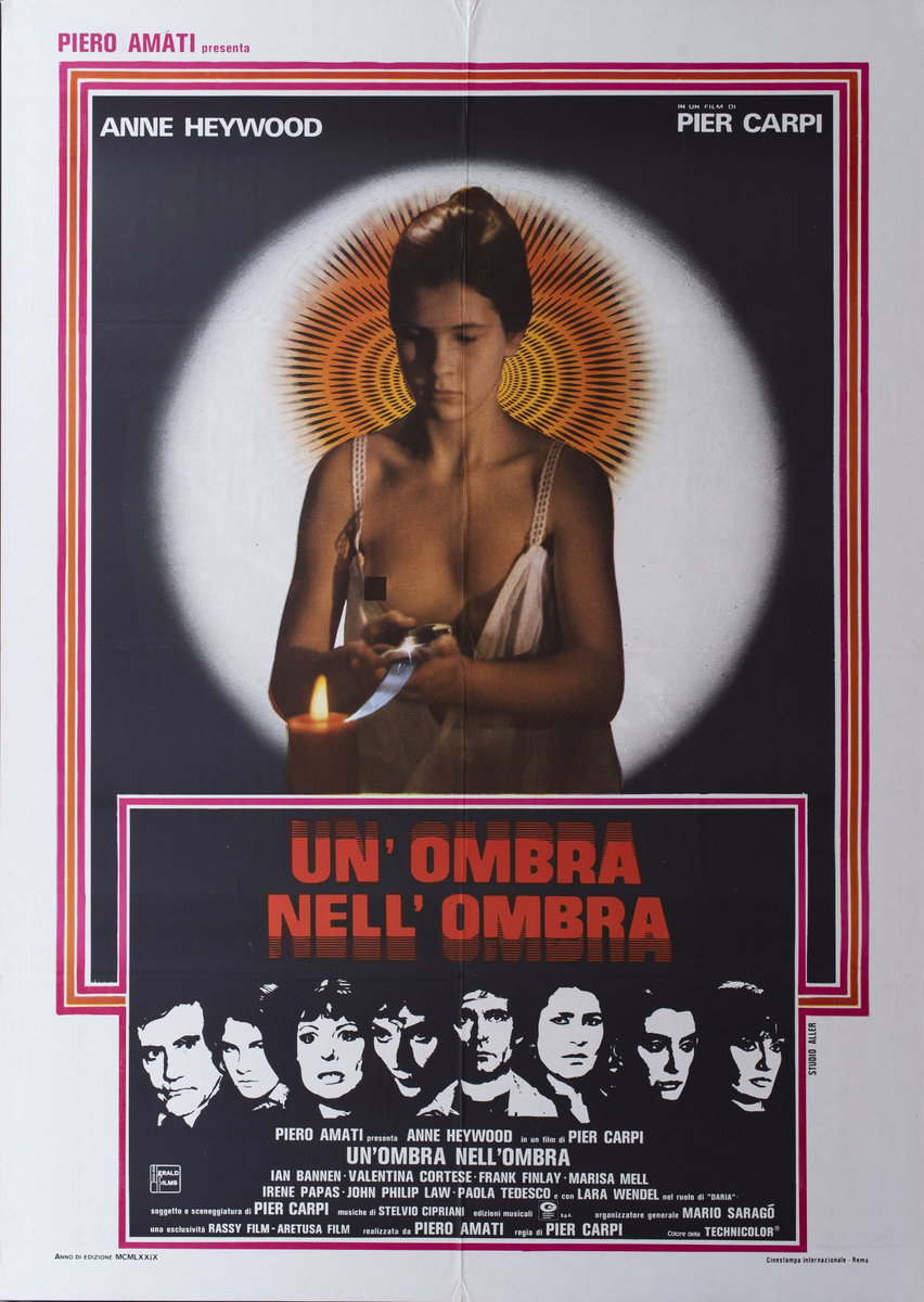 Manifesto 2 per il film Un ombra nell'ombra (1979), dipinto da Studio Aller