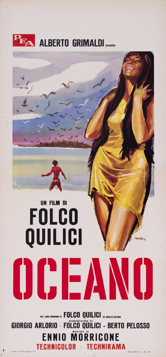 Locandina 2 for the film Oceano (1971), painted by Acerbo Manfredo