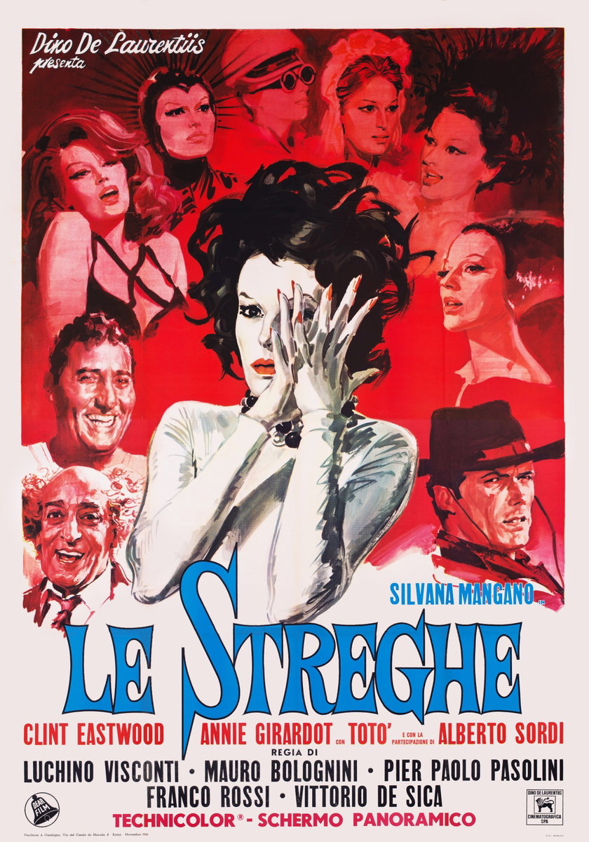 Manifesto 2 per il film Le streghe (1967), dipinto da Enrico De Seta