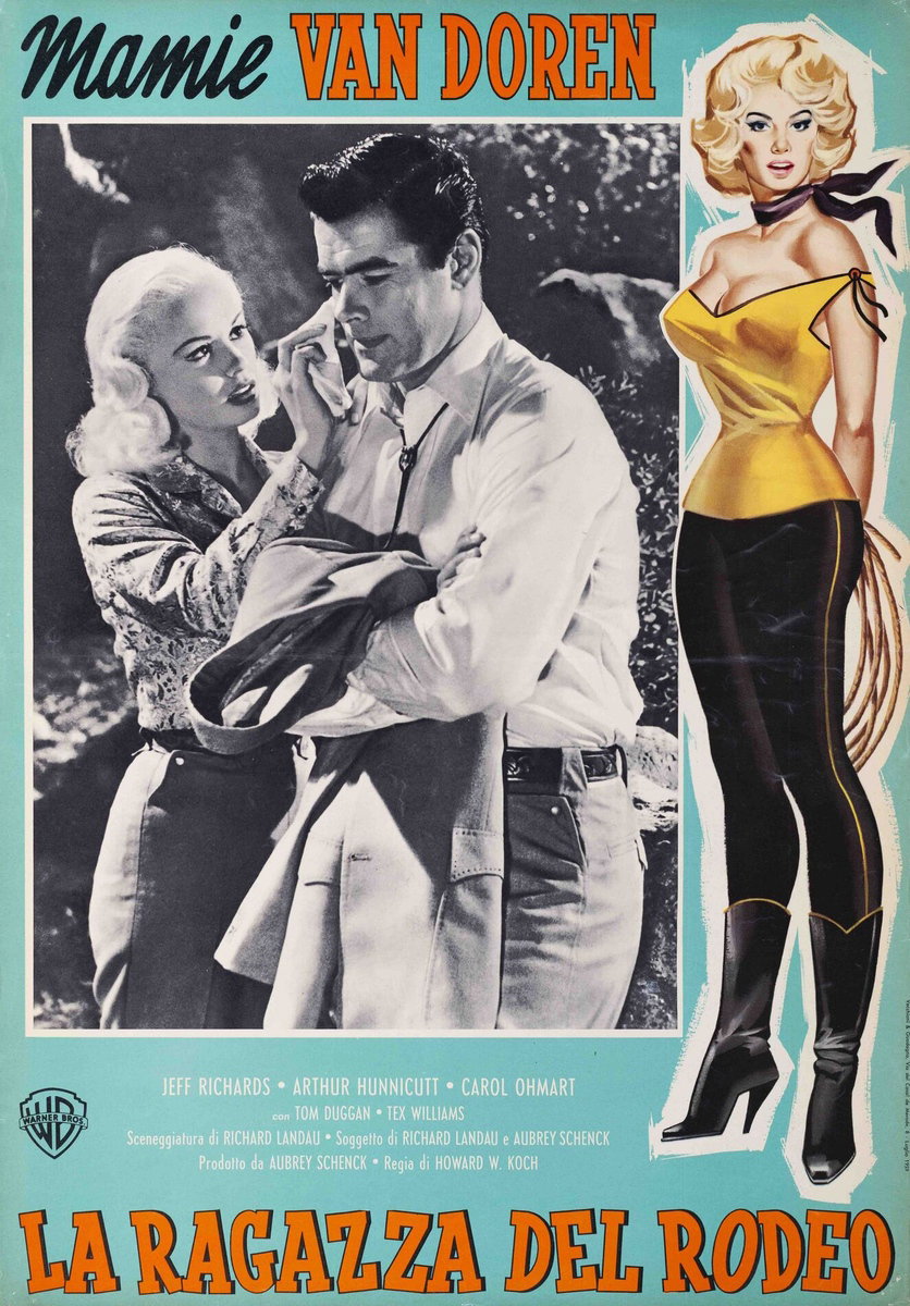 Fotobusta 2 per il film La ragazza del rodeo (1958)