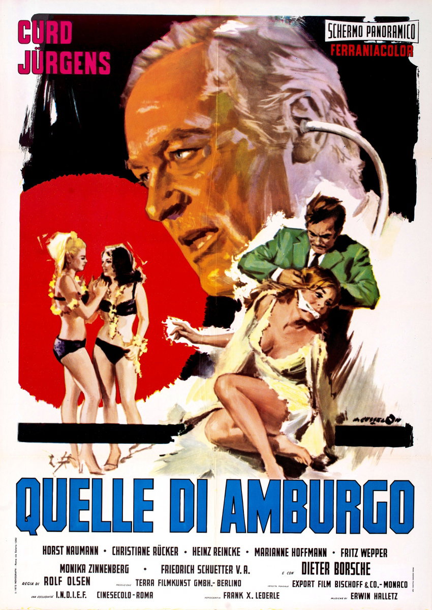 Manifesto 2 per il film L'ago sotto la pelle (1968), dipinto da Angelo Cesselon