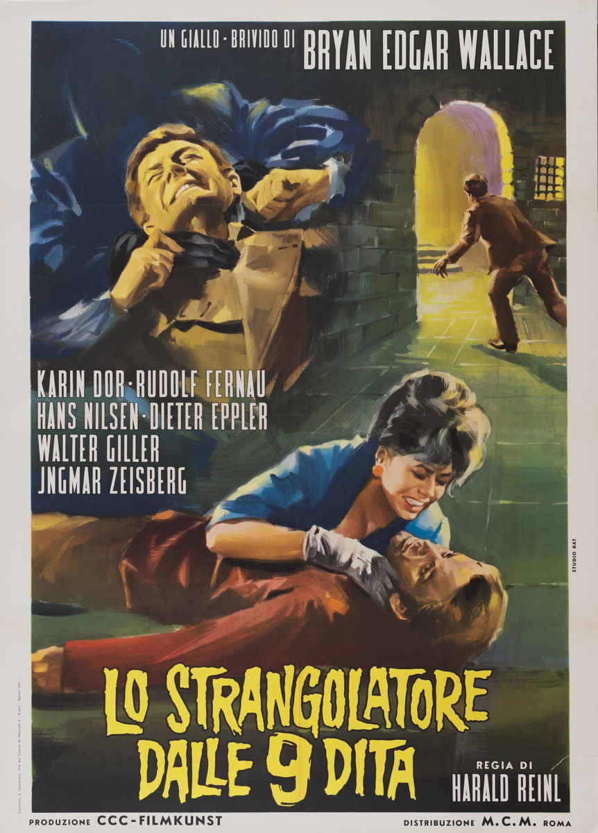 Lo strangolatore dalle 9 dita - Manifesto 1