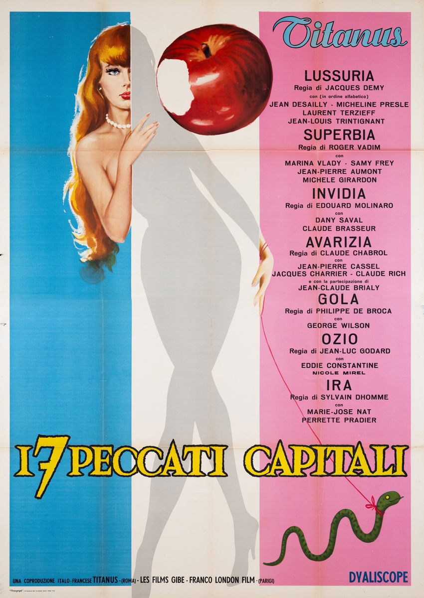 I sette peccati capitali - Manifesto 1