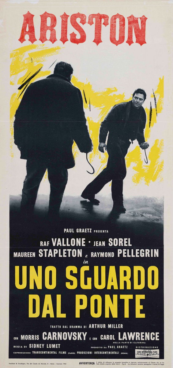 A View from the Bridge - Lobby Card 1