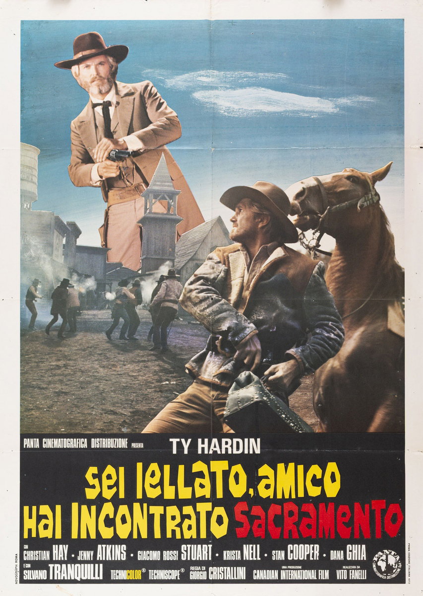 Manifesto 2 per il film Sei iellato amico, hai incontrato Sacramento (1972)