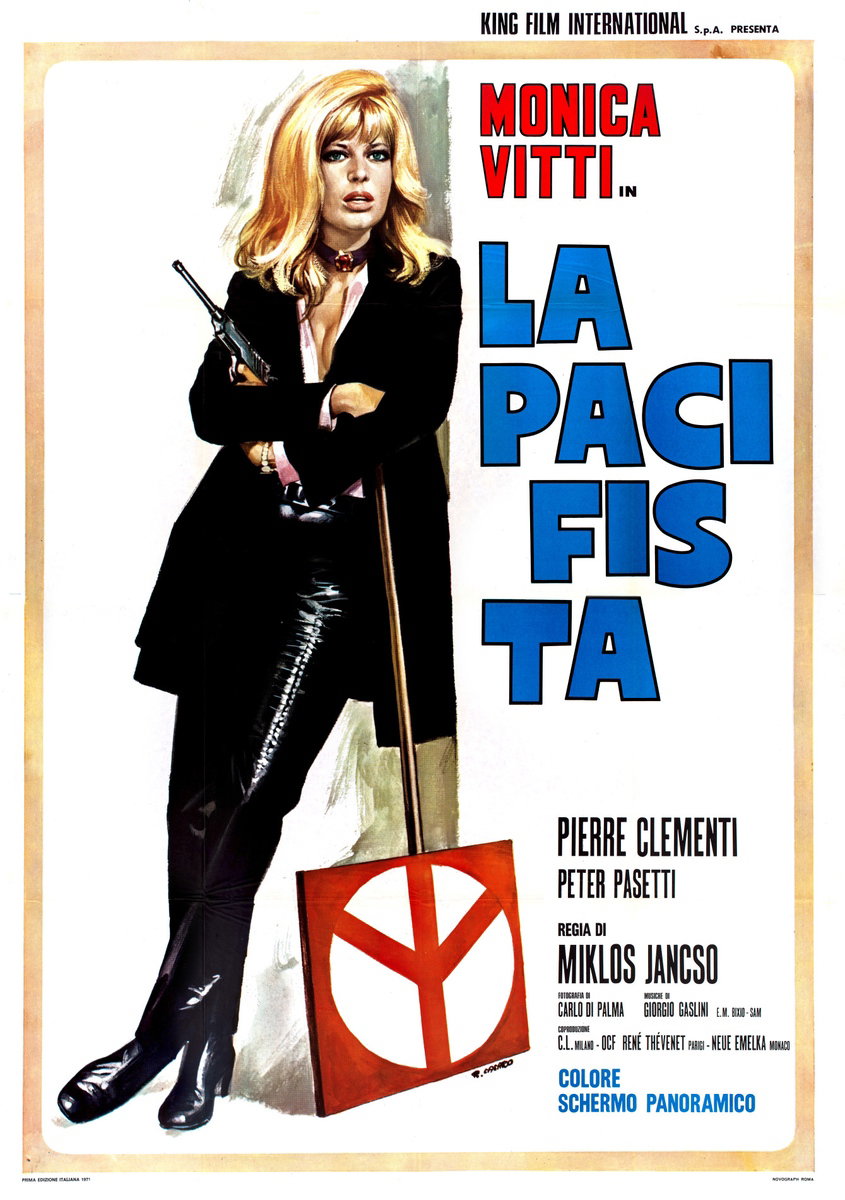 Manifesto 2 per il film La pacifista (1970), dipinto da Renato Casaro (Renè)