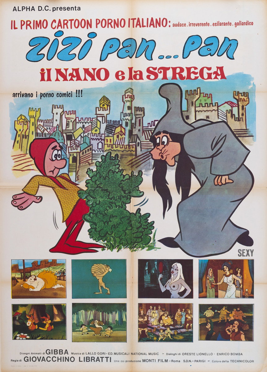Manifesto 2 per il film Il nano e la strega (1973)