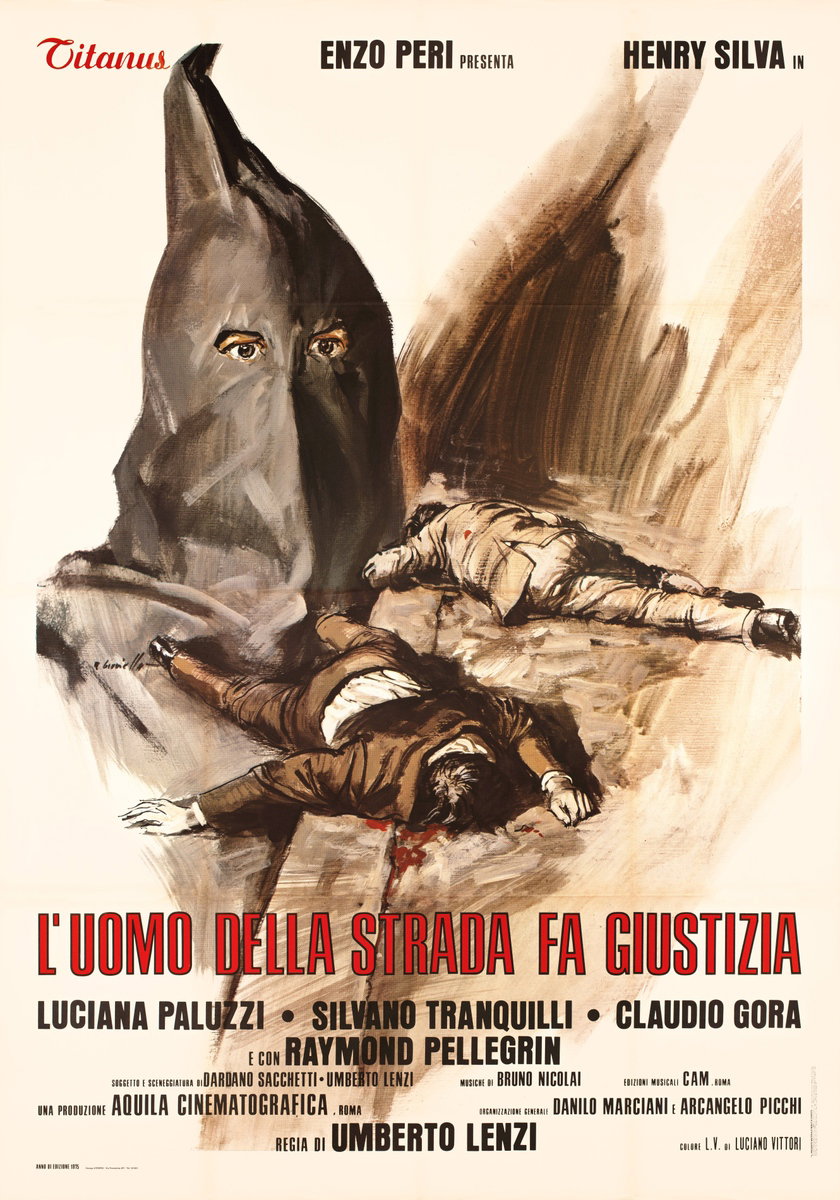Poster 2 for the film Manhunt in the City (1975), painted by Averardo Ciriello