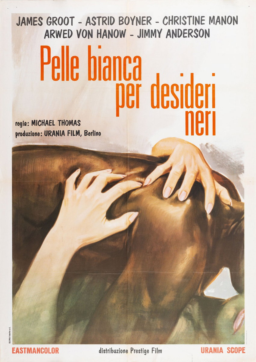 Manifesto 2 per il film Pelle bianca per desideri neri (1969)