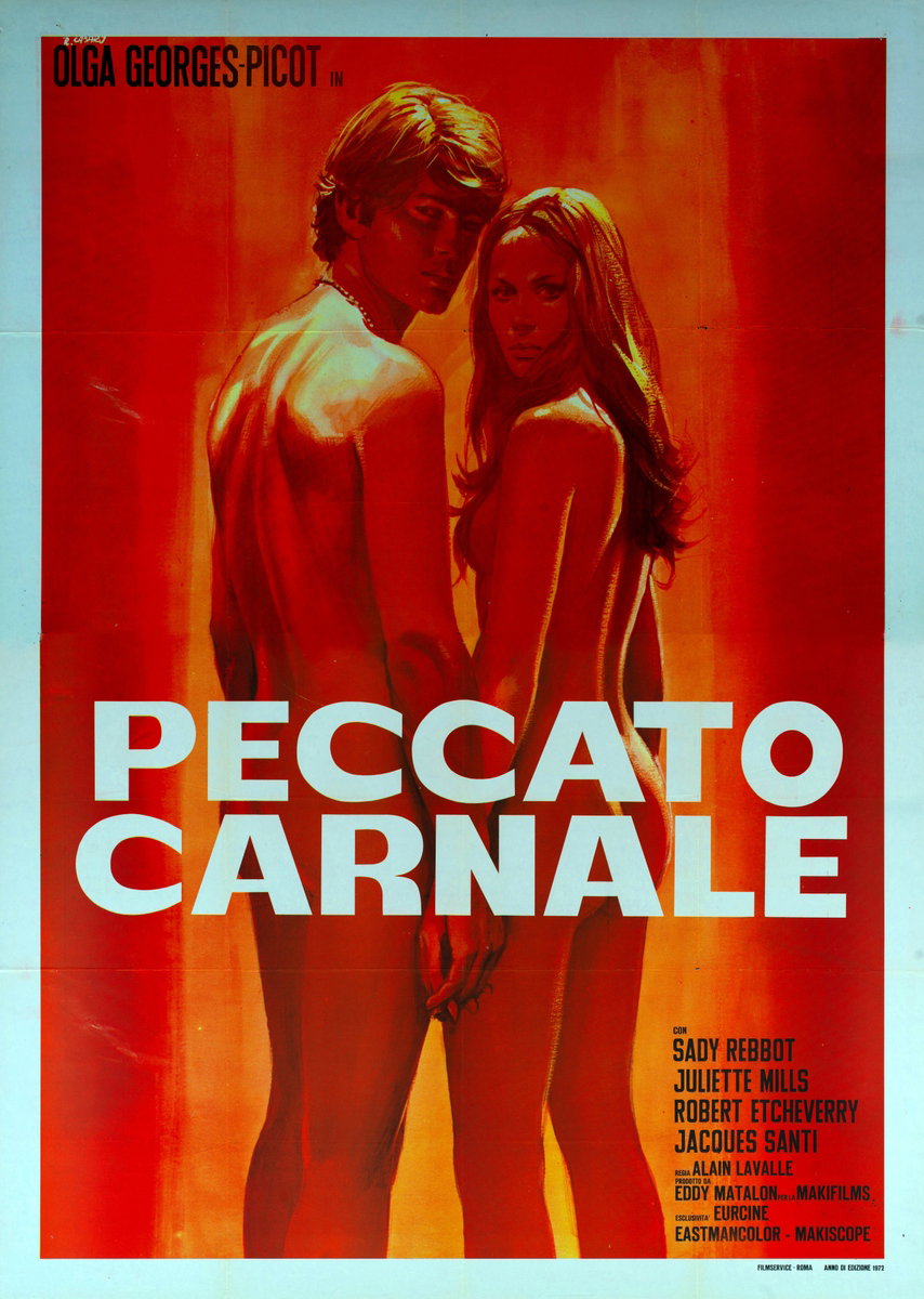 Manifesto 2 per il film Peccato carnale (1973), dipinto da Renato Casaro (Renè)