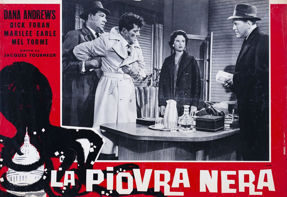 Fotobusta 2 per il film La piovra nera (1958)
