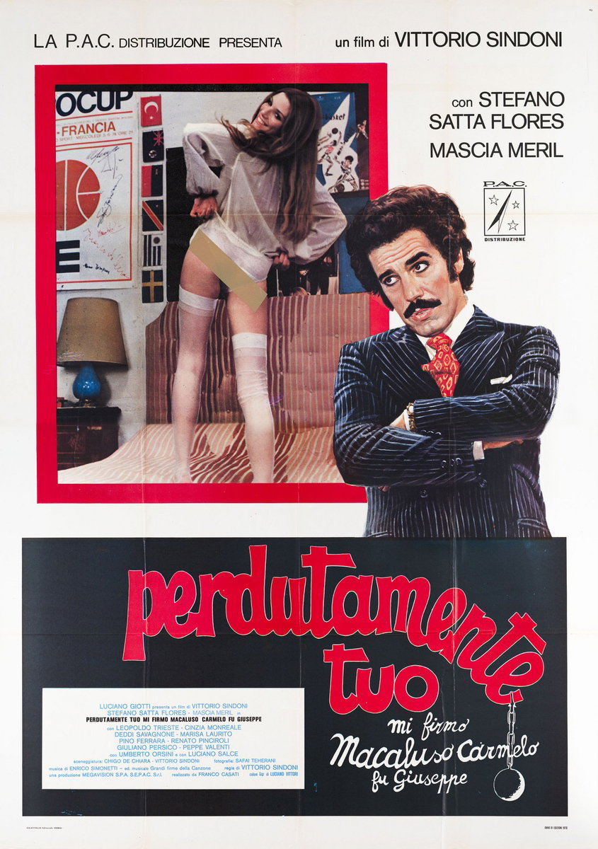 Poster 2 for the film Perdutamente tuo... mi firmo Macaluso Carmelo fu Giuseppe (1976)