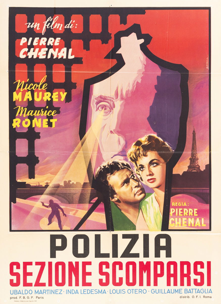 Polizia sezione scomparsi - Manifesto 1