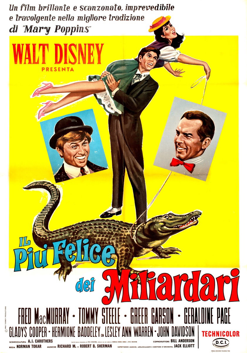 Manifesto 2 per il film Il più felice dei miliardari (1967)