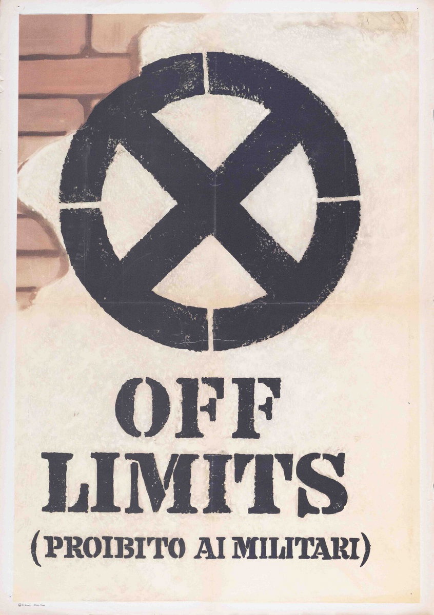 Manifesto 2 per il film Off Limits - Proibito ai militari (1957)