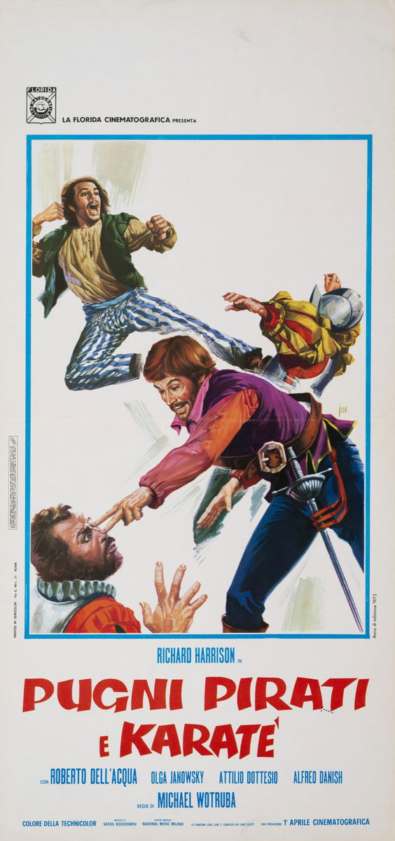 Fists, Pirate & Karate - Lobby Card 1