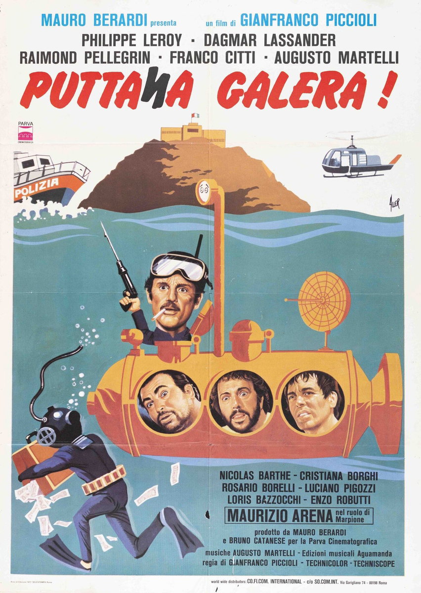 Manifesto 2 per il film Puttana galera! Colpo grosso al penintenziario (1977)