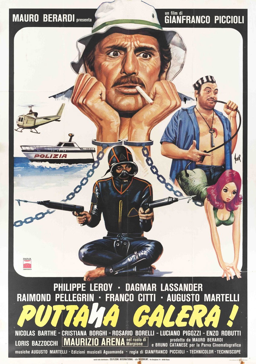 Manifesto 3 per il film Puttana galera! Colpo grosso al penintenziario (1977)