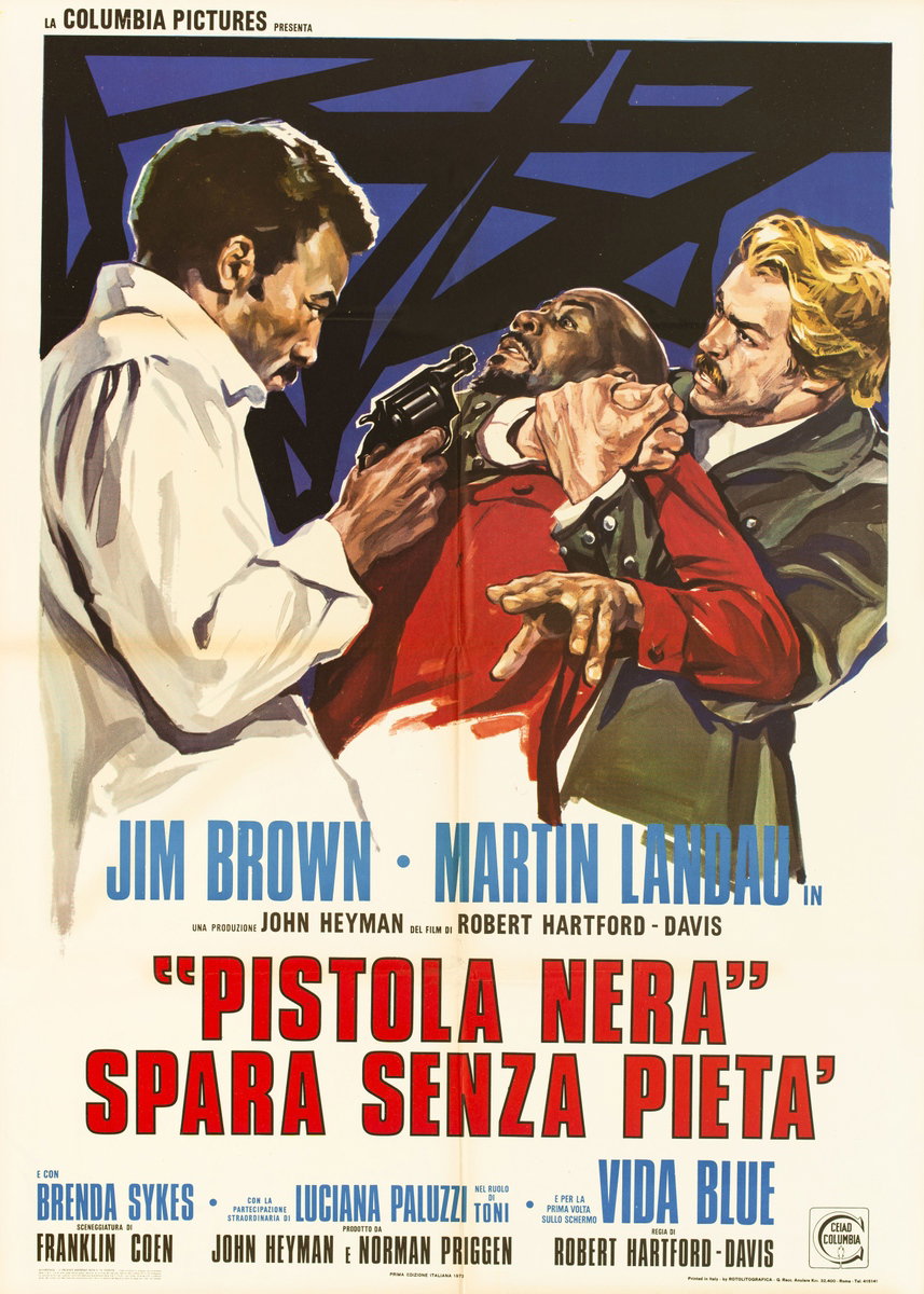 Manifesto 2 per il film "Pistola nera" spara senza pietà (1972)