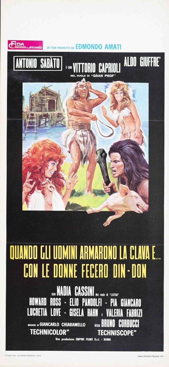 When Men Carried Clubs and Women Played Ding-Dong - Lobby Card 1