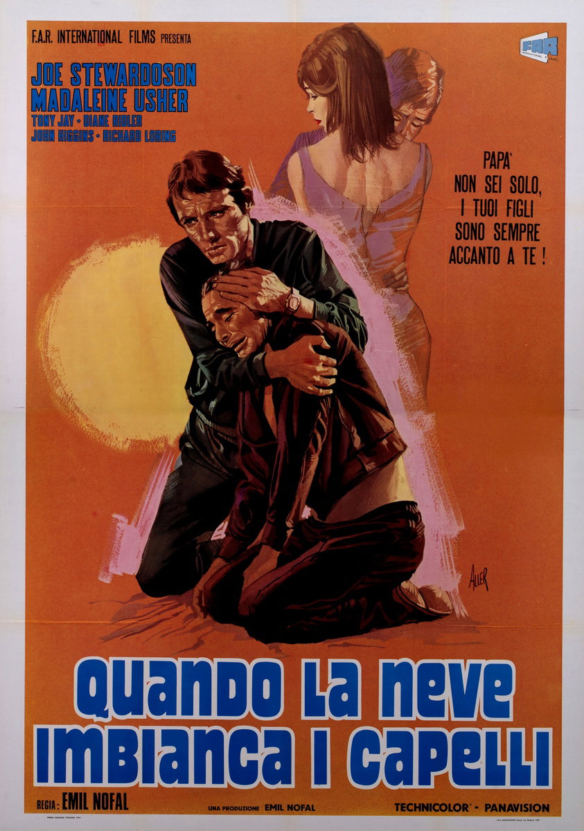 Poster 2 for the film The Winners (1972), painted by Giovanni Alessandri (Aller)