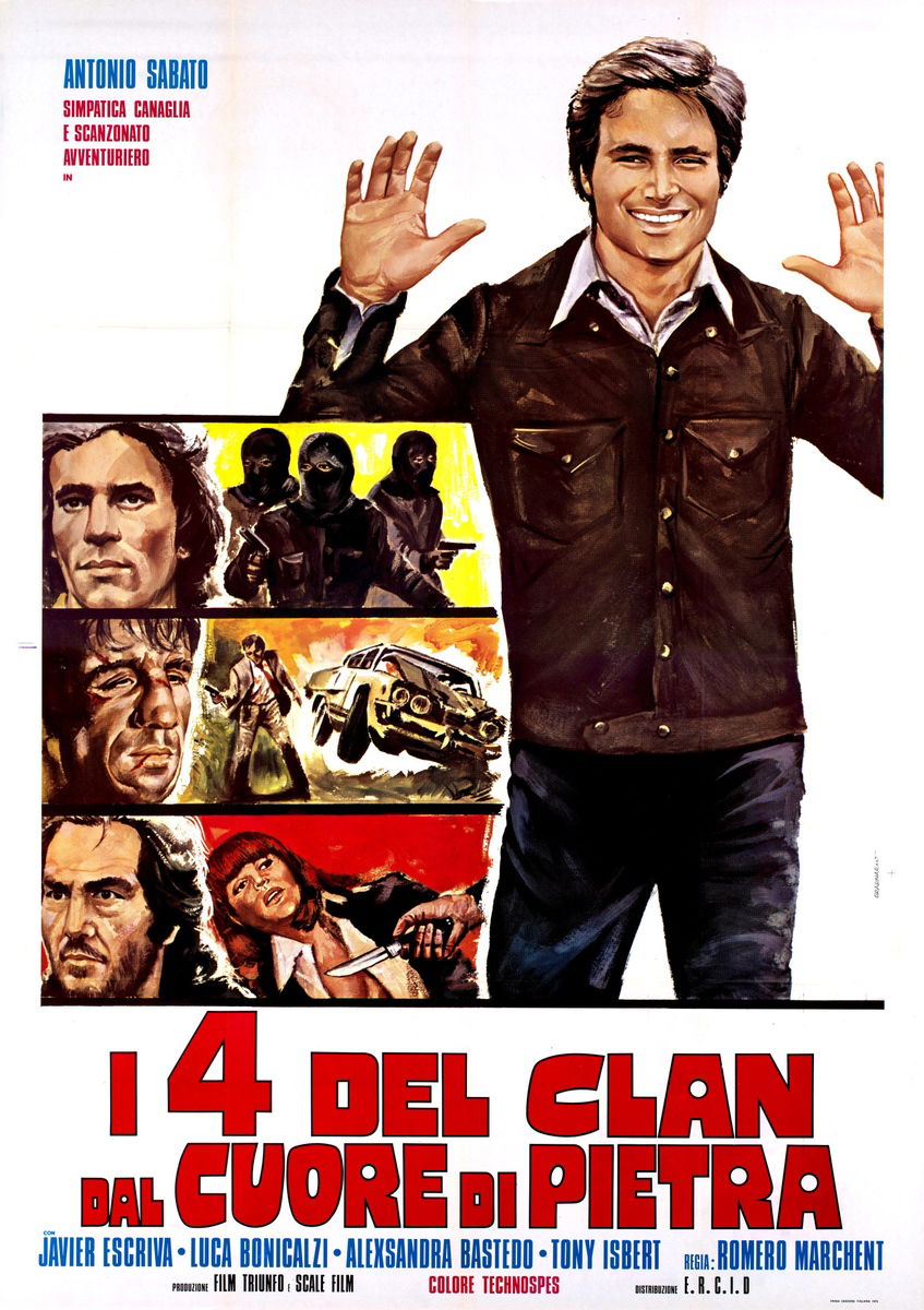 I quattro del clan dal cuore di pietra - Manifesto 1