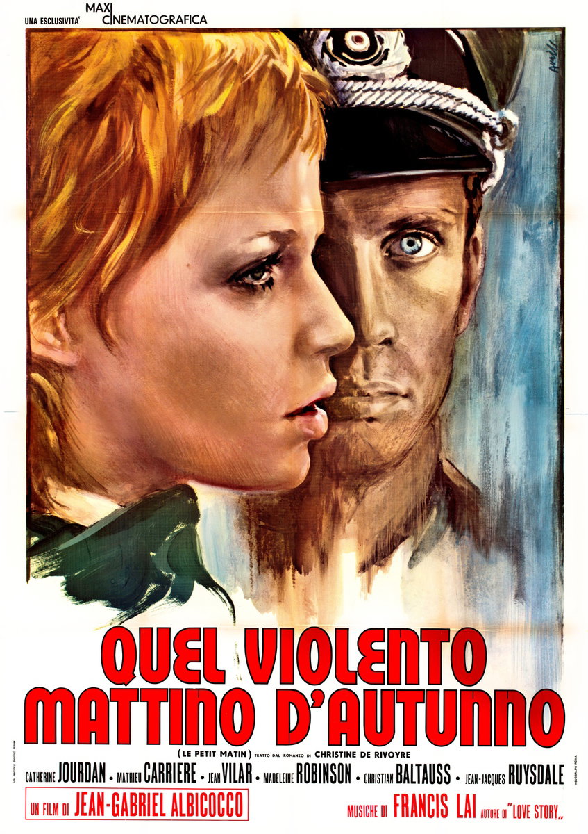 Poster 2 for the film Le petit matin (1971), painted by Agatino Avelli