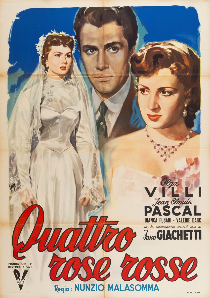 Quattro rose rosse - ...Una signora di tanti anni fa - Manifesto 1