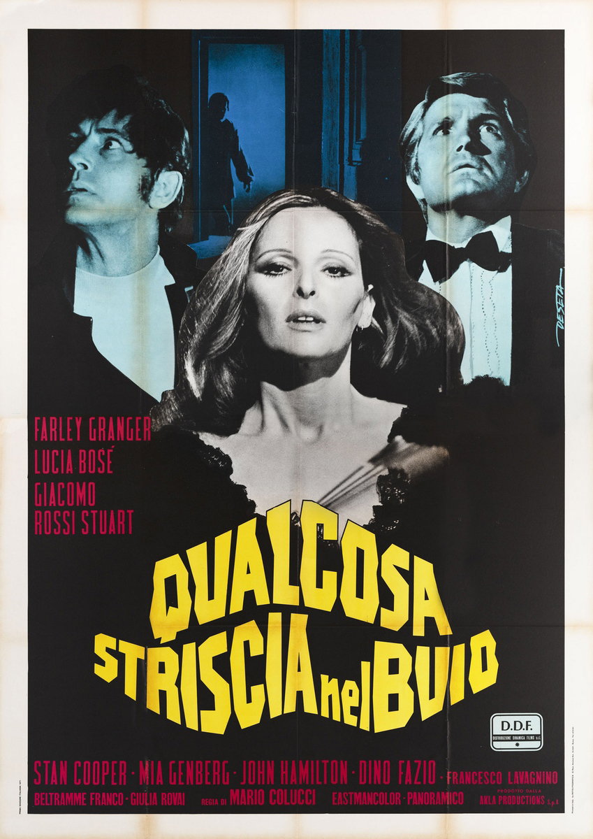 Manifesto 2 per il film Qualcosa striscia nel buio (1971), dipinto da Enrico De Seta