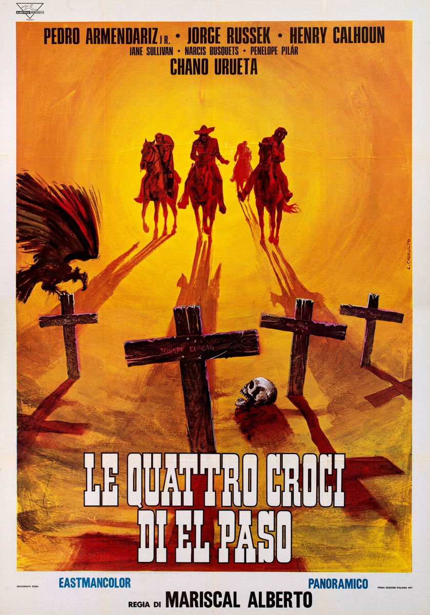 Le quattro croci di El Paso - Manifesto 1