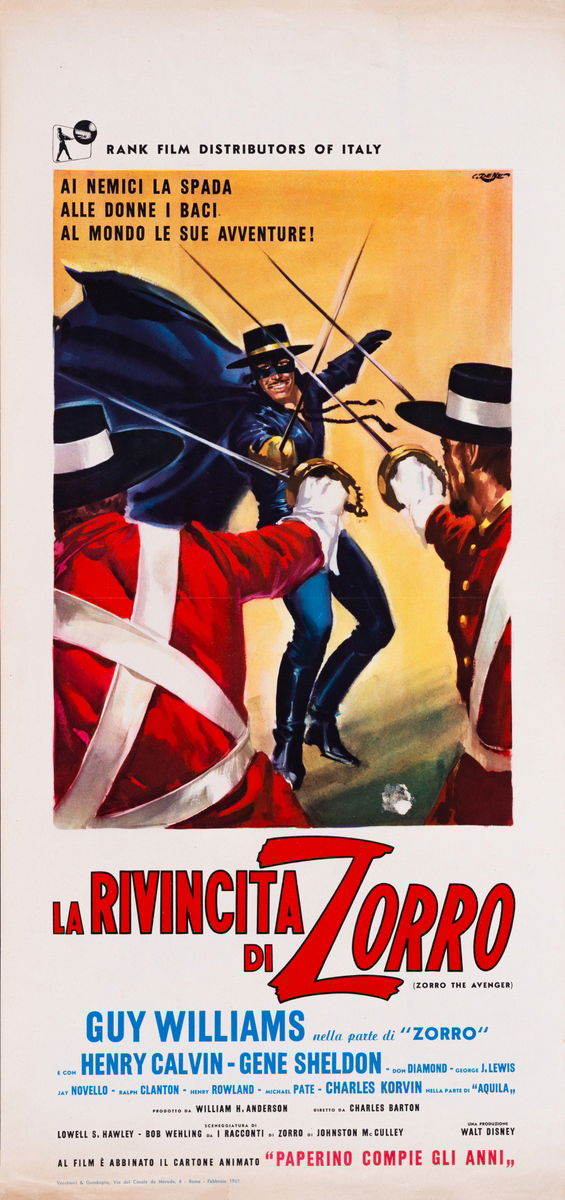 Zorro, the Avenger - Lobby Card 1