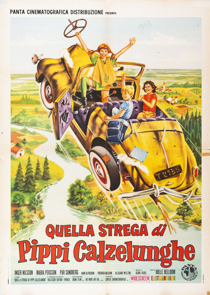 Manifesto 2 per il film Quella strega di Pippi Calzelunghe (1970)